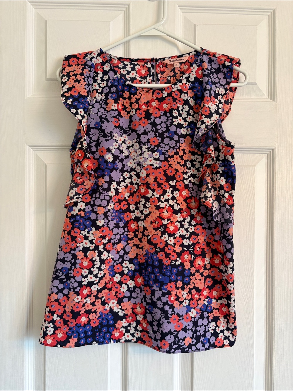 JUICY COUTURE Floral Ruffle-Sleeve Blouse 🌟Bundle and Save 2/$30🌟